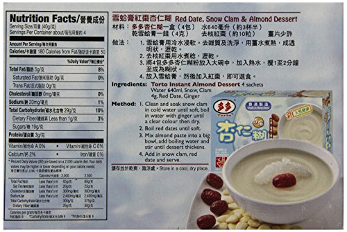 Torto Instant Dessert, Almond, 5.2 Ounce - Mighty Depot