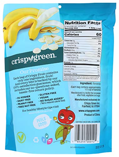 Crispy Green, Bananas, 0.53 Ounce, 6 Pack - Mighty Depot