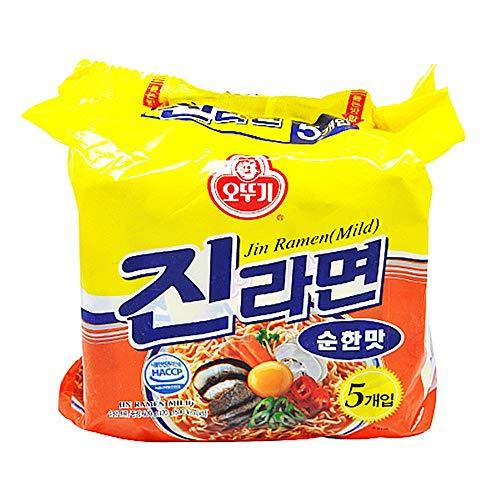 Ottogi Jin Ramen Mild 120g (Pack of 5) - Mighty Depot