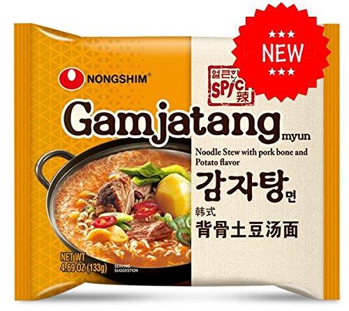 Korean Nongshim Spicy Gamjatang Ramen Family Pack (1 Pack) - Mighty Depot