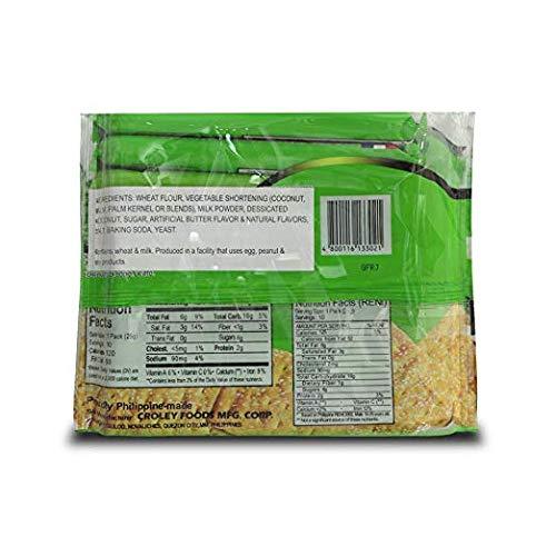 Croley Foods Buttercream Crackers - Macaroon Flavor, 10 Count, 3 Pack - Mighty Depot