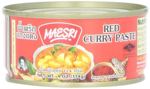 MAESRI Red Thai Curry Paste, 4 OZ - Mighty Depot