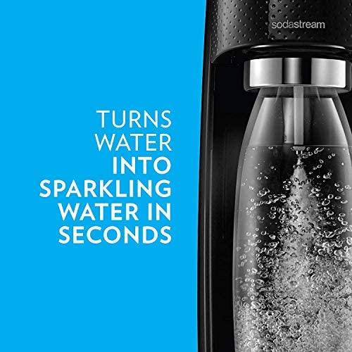 SodaStream Fizzi Sparkling Water Maker (Black) with CO2 and BPA free Bottle - Mighty Depot