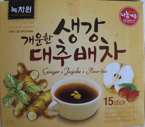 Nokchawon Ginseng, Jujube and Pear Powder Tea, 7.9 Ounce (Pack of 2) - Mighty Depot
