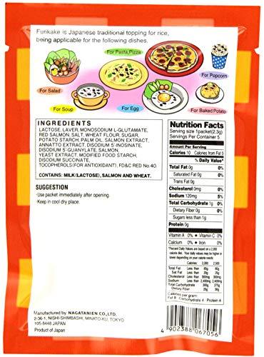 Nagatanien Otona no Furikake Benijake 5pcs Sockeye Salmon Flavor 0.4oz (5 Pack) - Mighty Depot