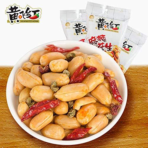 Huang Fei Hong Spicy Crispy Peanut 210g(7.4oz) 黃飛紅麻辣花生 - Mighty Depot