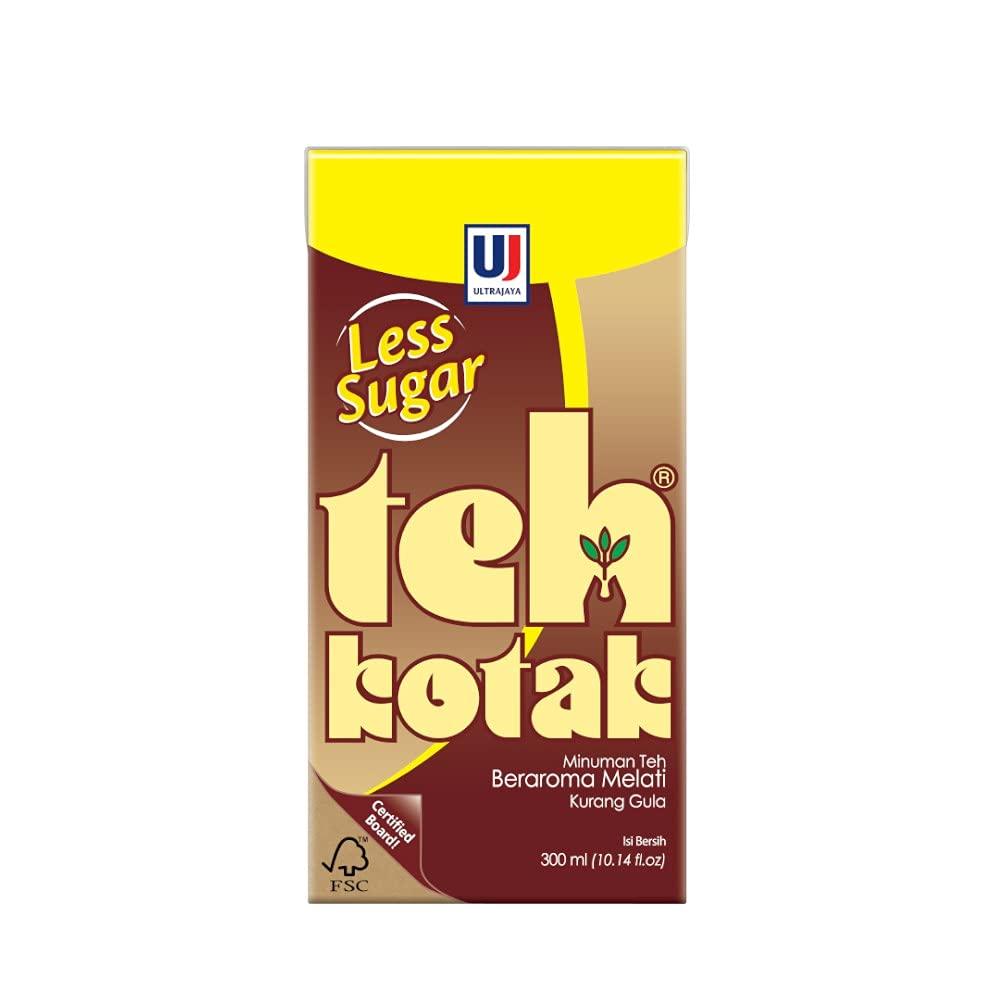 Teh Kotak Jasmine Tea Less Sugar box – 10 fl oz (pack of 3) - Mighty Depot