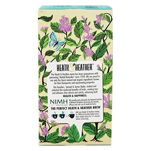 Heath & Heather, Tea Peppermint Organic, 20 Count - Mighty Depot