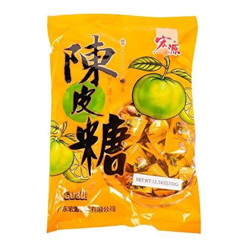陳皮糖 Hongyuan Tangerine Peel Hard Candy (Sour Flavor) 12.30oz - Mighty Depot
