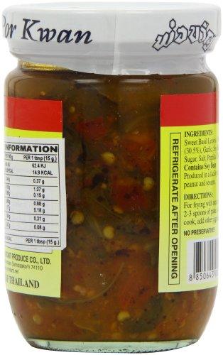 Por Kwan - Chilli Paste with Sweet Basil Leaves (Net Wt 7 Oz) - Mighty Depot