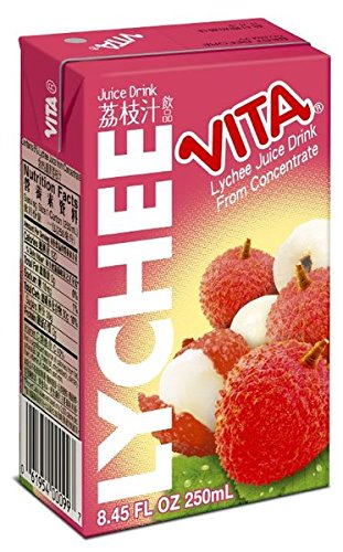 Vitasoy Vita Juice Drink, Lychee Flavor, 8.45oz (Pack of 24) - Mighty Depot
