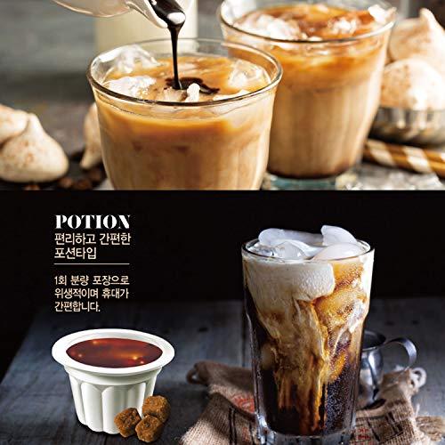 Nokchawon Black Sugar Syrup for Tea, Easy to Use, Portion Syrup, Mascovado 50%, Easy to Make Black Sugar Latte, Black Sugar Milk Tea, Syrup Pod - Mighty Depot