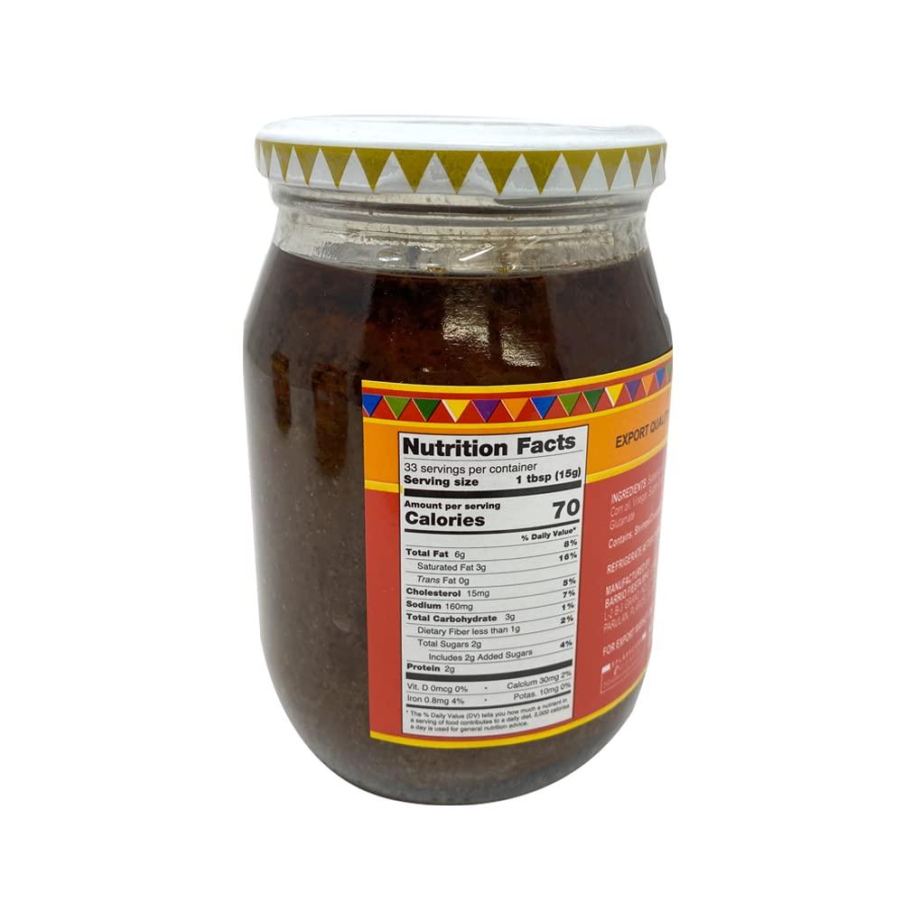 Barrio Fiesta Ginisang Bagoong Sauted Shrimp Paste Regular Pack of Two 17 Oz Per Jar - Mighty Depot