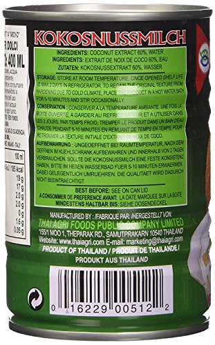 Aroy-D Kokosnussmilch für Dessert 400ml - Mighty Depot