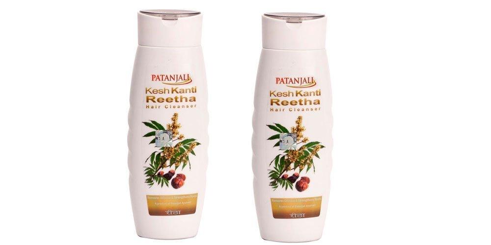 PATANJALI Kesh Kanti Reetha Hair Cleanser 200ml Pack of 2 - Mighty Depot