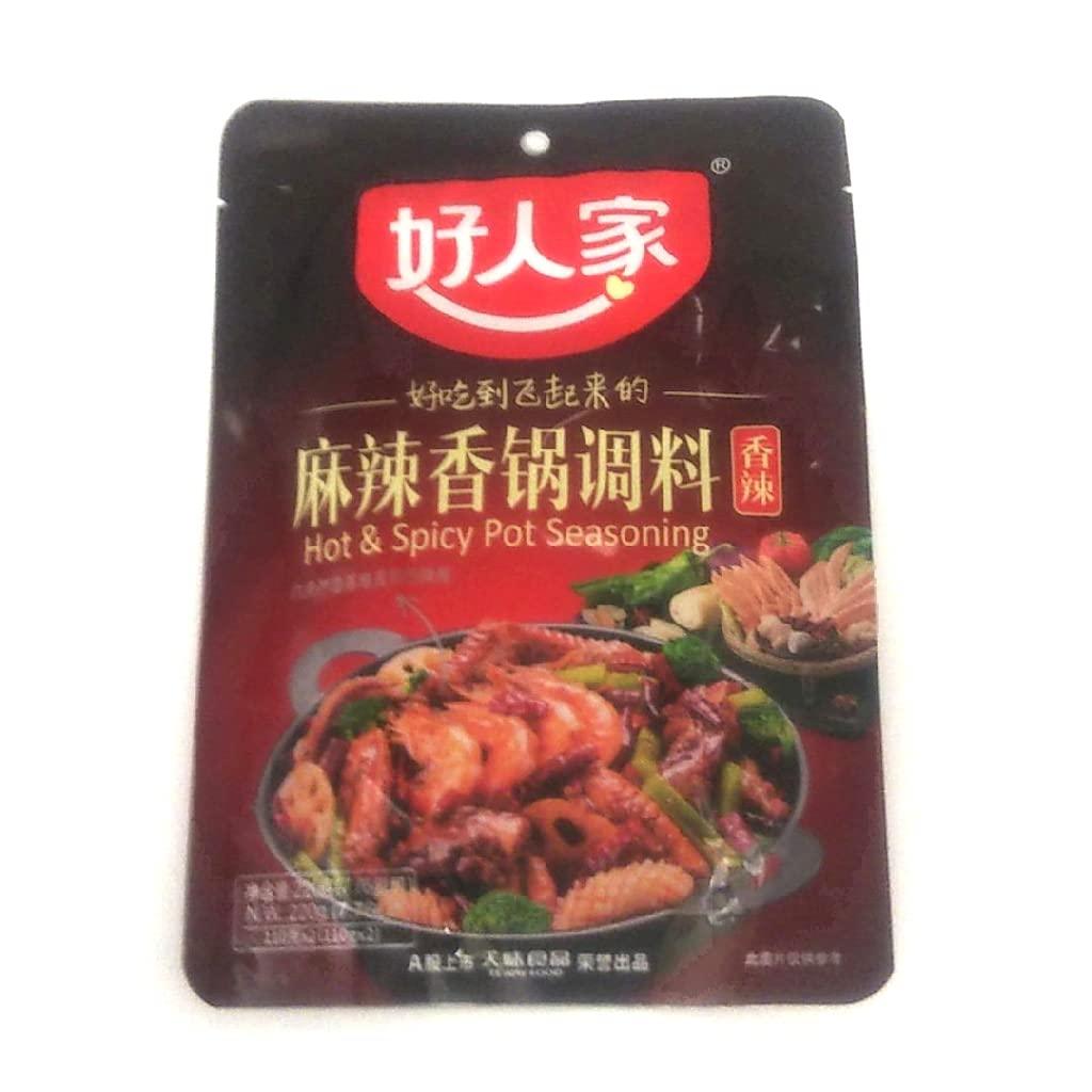 HAORENJIA Hot & Spicy Pot Seasoning 220g Spicy Flavor 好人家 麻辣香锅调料 220g 香辣味 - Mighty Depot