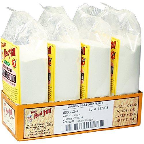 Bob's Red Mill White Rice Flour, Organic, 24-Ounce Packages (Pack of 4) - Mighty Depot