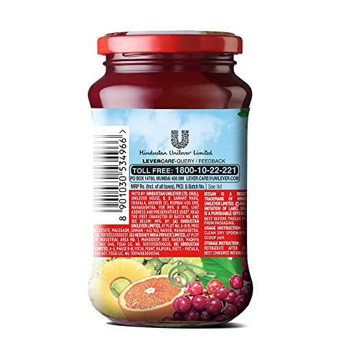 Kissan Mix Fruit Jam, 500g Jar - Mighty Depot