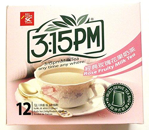 3:15pm Milk Tea - Rose Fruity Flavor, 8.46 Oz (Pack of 2) - Mighty Depot