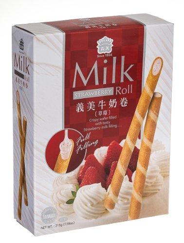 I Mei I Mel Milk Roll Family Pack, Strawberry, 215 g - Mighty Depot