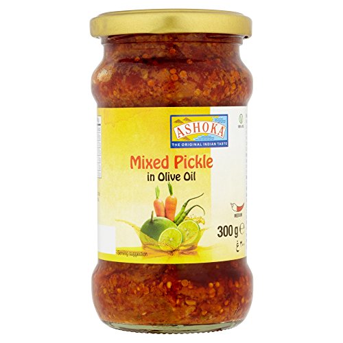 Ashoka, Mixed Pickle in Olive Oil, 300 Grams(gm) - Mighty Depot