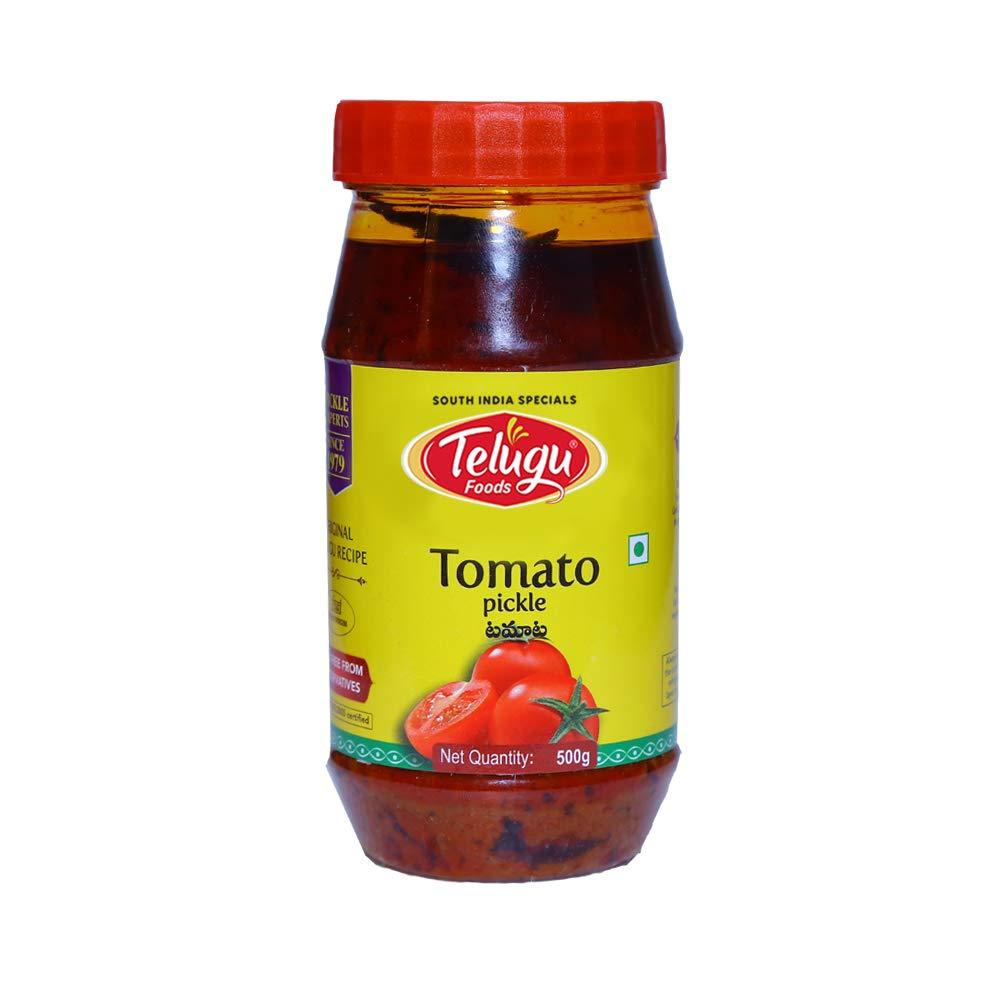 Telugu, Tomato Pickle, 300 Grams(gm) - Mighty Depot