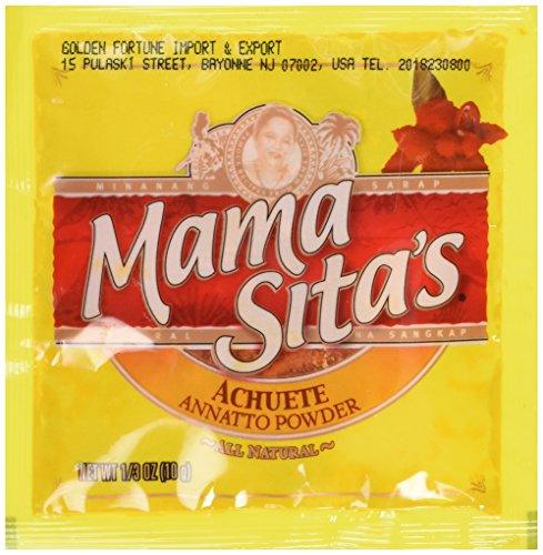 Mama Sita's Achuete Annatto Powder ALL Natural (Pack of 4x10g) - Mighty Depot