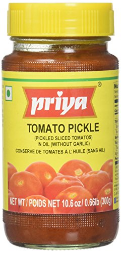Priya Tomato Pickle without Garlic (300 g) - Mighty Depot