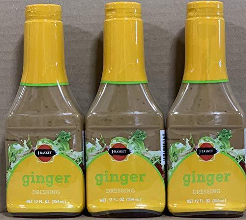 J-basket Ginger Dressing 12oz by KNJ International (Pack of 3) - Mighty Depot