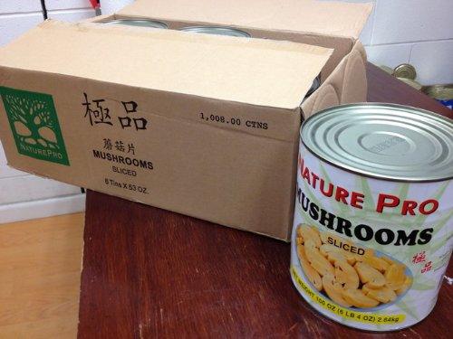 Mushroom Sliced Nature Pro 6LB case can 6 - 36lb - Mighty Depot