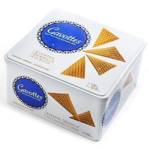 Gavottes Crispy Rolled and Fan Wafers (TIN box 52.91oz) - Mighty Depot