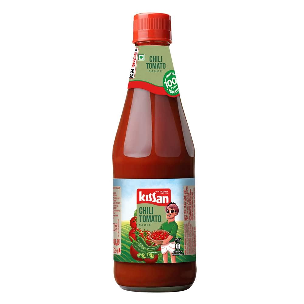 Kissan Twist Chili Tomato Bottle, 500g - Mighty Depot