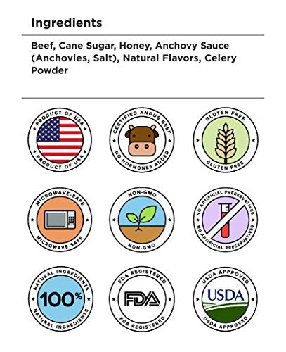 Golden Nest Beef Jerky, Gluten Free, Low Sodium Homemade Style BBQ Meat From Gourmet USA Beef, Award Winning Premium Jerky, 6 Ounces (Honey Teriyaki) - Mighty Depot