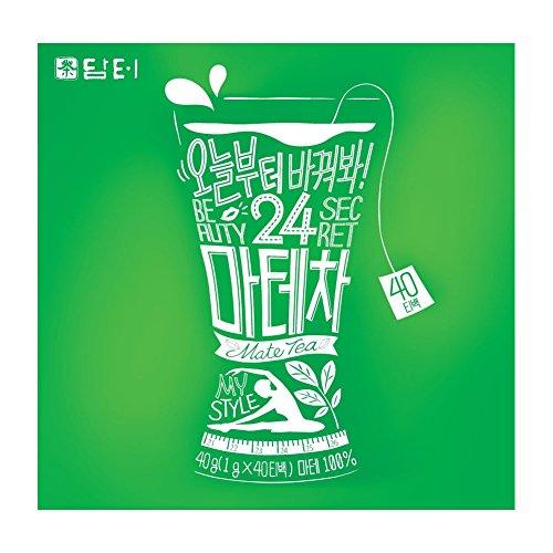 DAMTUH 100% Pure Premium Mate Tea, 40 Tea Bags - Mighty Depot