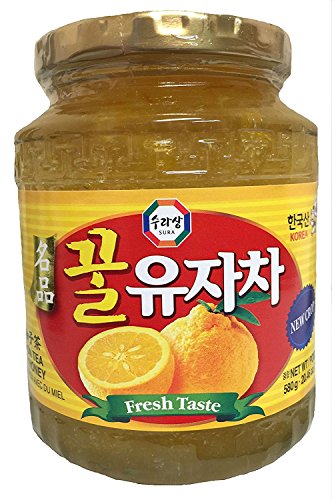 Sura Wang, Surasang Citron Tea with Honey, 20.46 Ounces, 1 Bottle - Mighty Depot