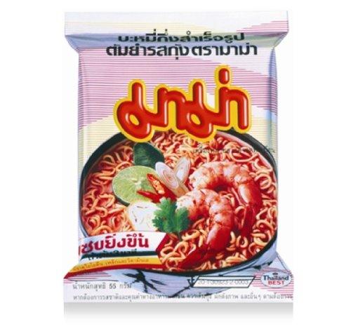 Mama Shrimp Tom Yum Flavor Instant Noodles From Thailand (5 bags) - Mighty Depot