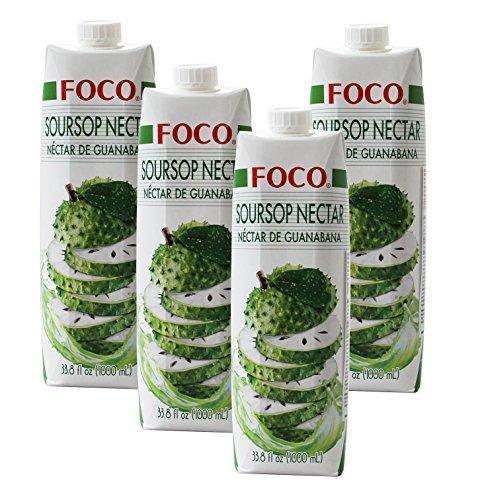 FOCO Fruit Nectar 33.8oz Pack of 4 (Soursop) - Mighty Depot