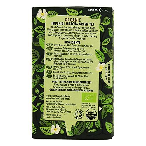 HEATH & HEATHER Organic Imperial Matcha Green Tea 20ct, 20 CT - Mighty Depot