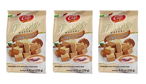 Gastone Lago Party Wafers Orange Cream Filling 8.82 oz, 250g (Pack of 2) (Orange, 2-Pack) - Mighty Depot