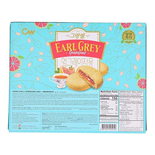 Cheongwoo, Grand-Shell Cookie Earl Grey Grapefruit, 9.38 Ounce - Mighty Depot