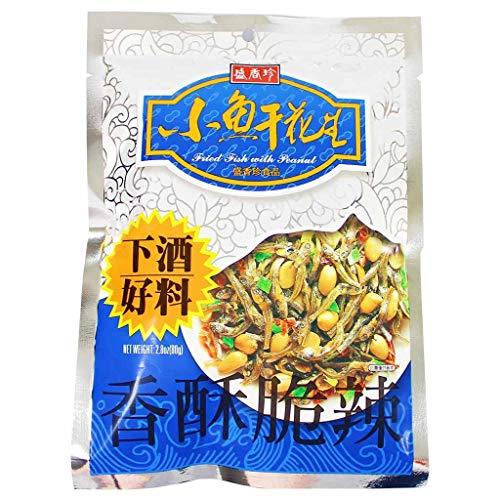 Spicy Dried Fish (Anchovies) with Crunchy Peanuts in Snack Size Packets 2.8 oz - Mighty Depot