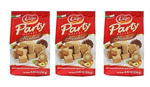 Gastone Lago Party Wafers Orange Cream Filling 8.82 oz, 250g (Pack of 2) (Orange, 2-Pack) - Mighty Depot