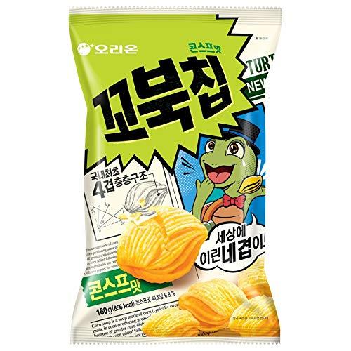 Korean Orion New Four Layers Turtle Chip Corn Soup Flavor 160g - Mighty Depot