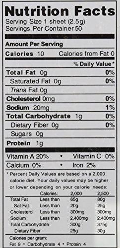 Yamamotoyama Sushi Nori Kai, 50 Count - Mighty Depot