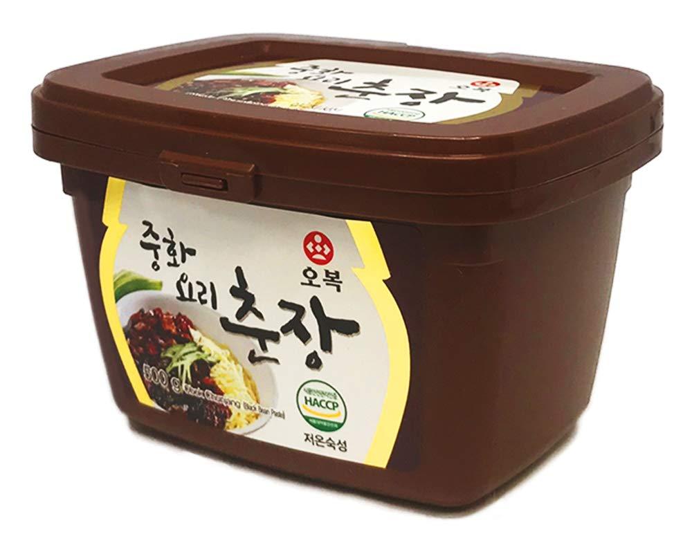 Obok Chunjang, Black Bean Paste Essential for Jjajang Sauce, 500g - Mighty Depot