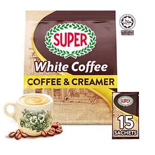 Super 2-In-1, Charcoal Roasted, White Coffee, 15-count sachet/packets - Mighty Depot