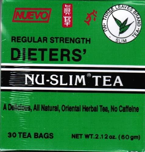 Nu-Slim Regular Strength Dieters' Tea - 30 Tea Bags - Mighty Depot