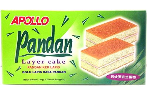Bolu Lapis Rasa Pandan (Pandan Layer Cake) - 5.07oz (Pack of 1) - Mighty Depot