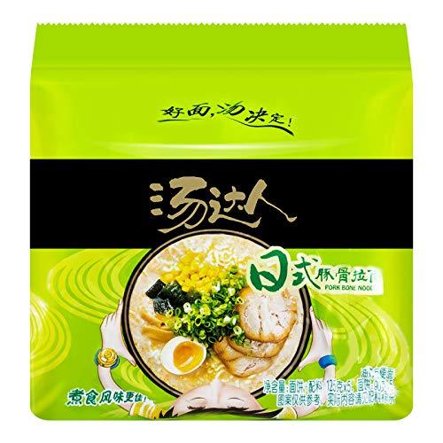统一 方便面 汤达人 日式豚骨味方便面 五连包 (pack of 1) - Mighty Depot