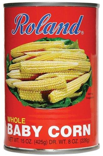 Roland Whole Baby Corn 15oz 6pack - Mighty Depot